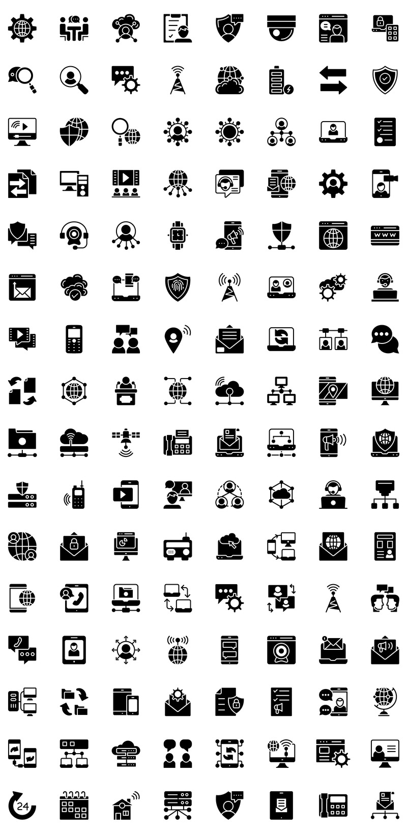 Verzameling van netwerkpictogrammen - Features Image 3