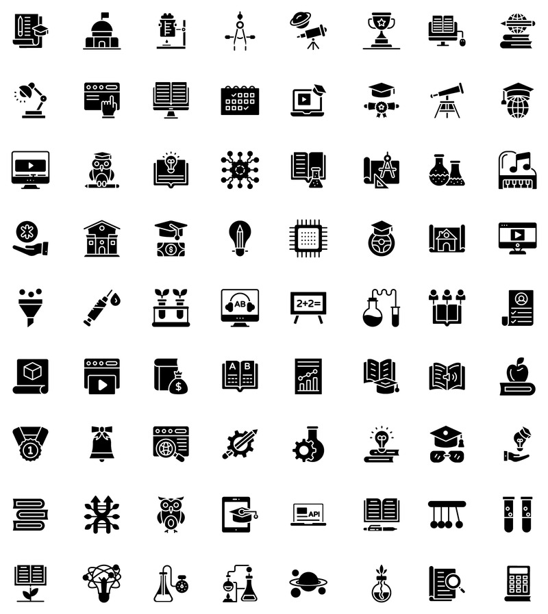 190+ образовательных иконок - Features Image 4