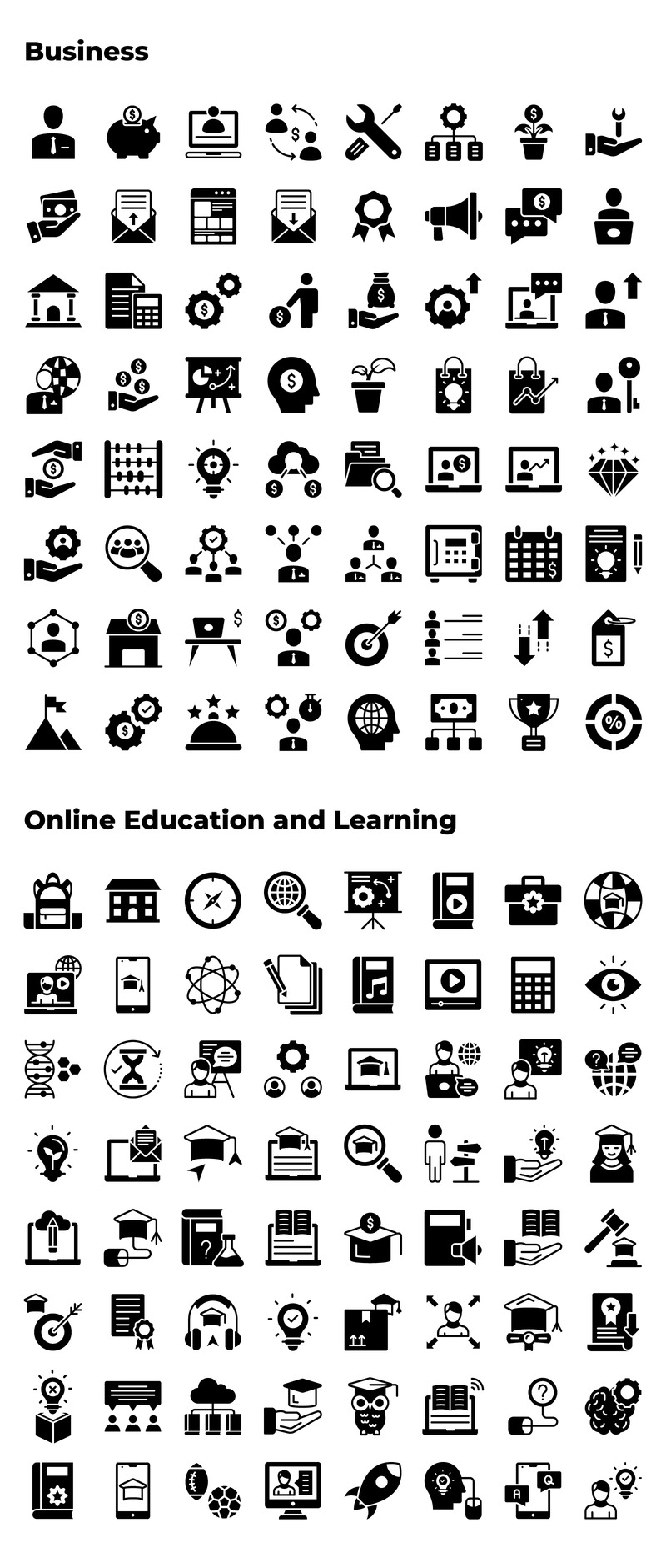 750+ Bundle of colored vector line icons - Features Image 10