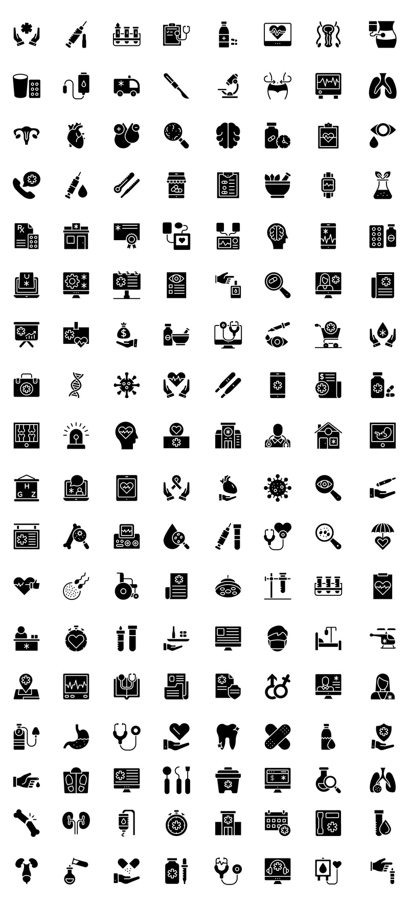 140+ Set of Medical Iconset template - Features Image 2