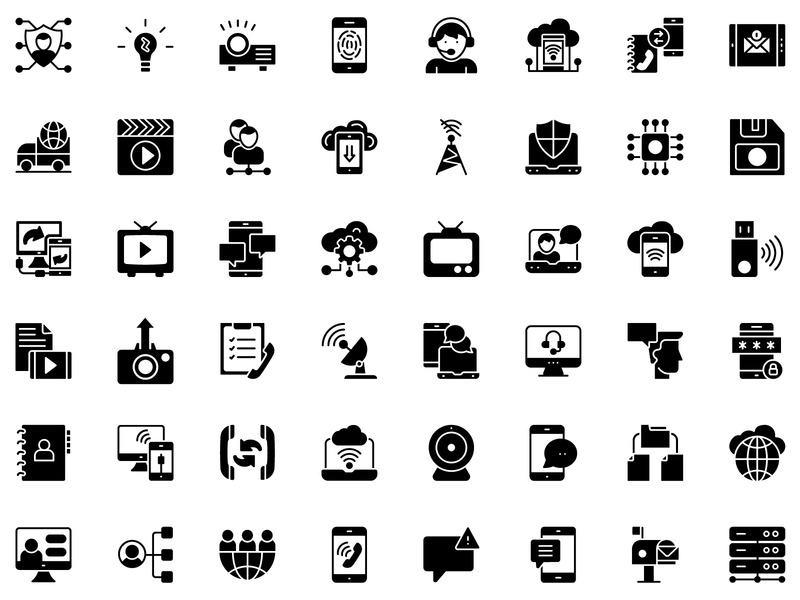 Verzameling van netwerkpictogrammen - Features Image 4