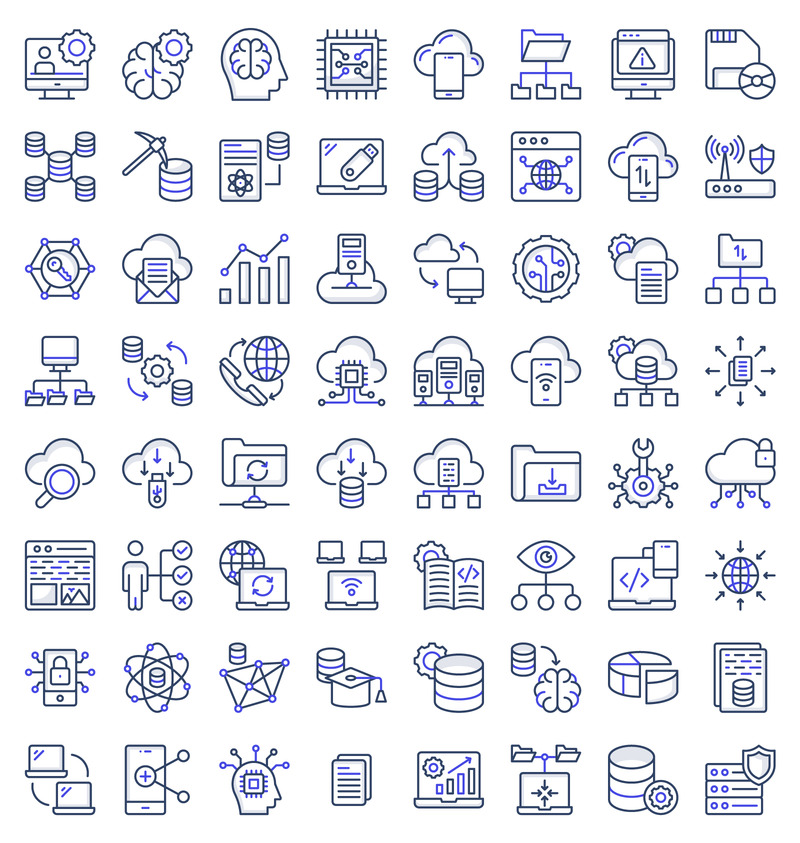 70 шаблонов цветных линий больших данных и науки - Features Image 1