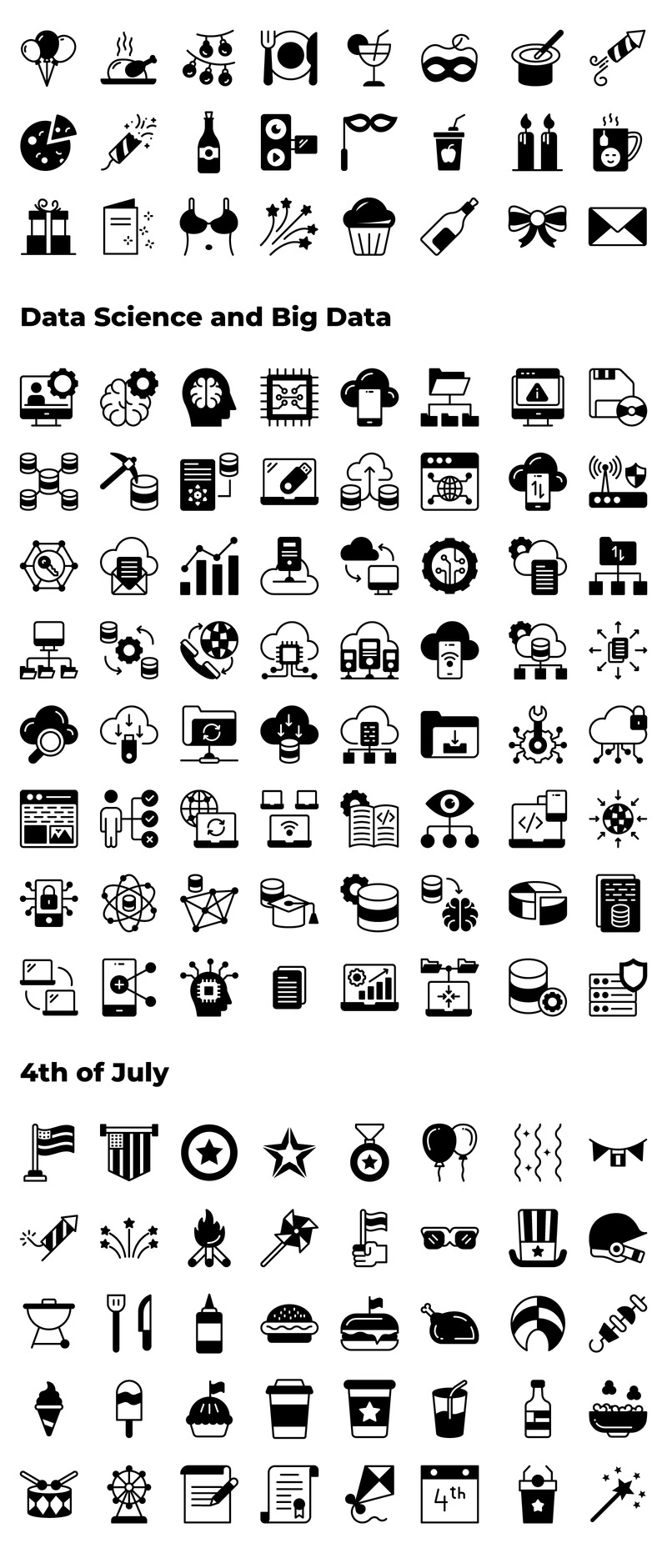 750+ Bundle of colored vector line icons - Features Image 7