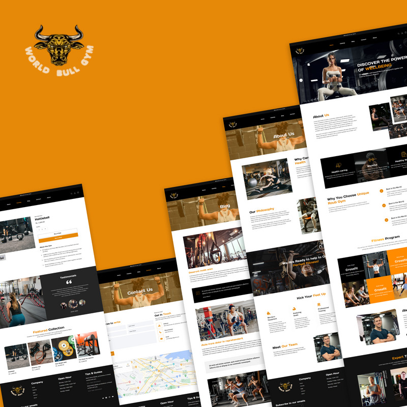 World Bull Gym Shopify Template - Features Image 1