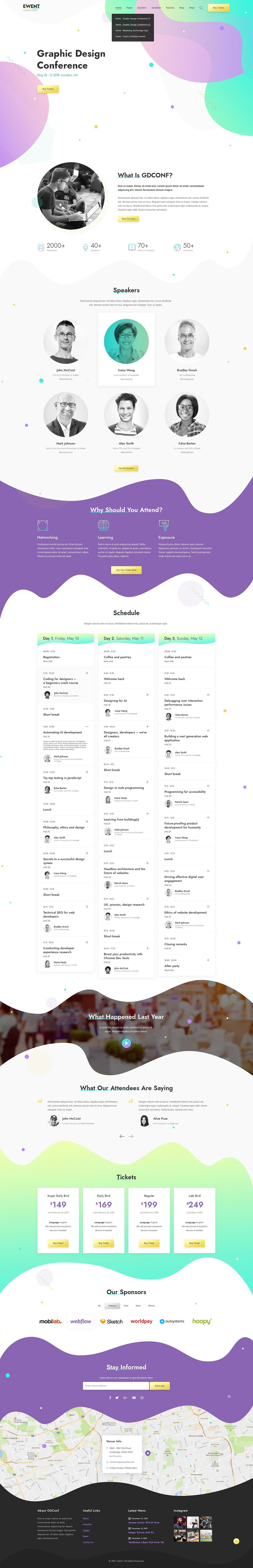 Ewent - Event & Conference PSD Template - Features Image 1