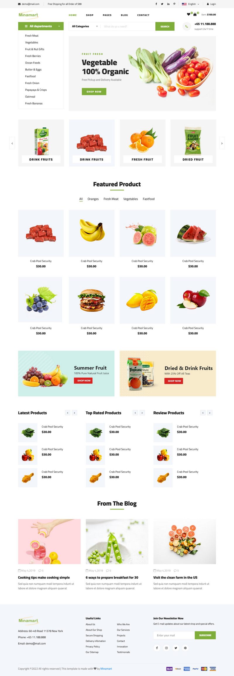 Minamart - eCommerce HTML Template - Features Image 1
