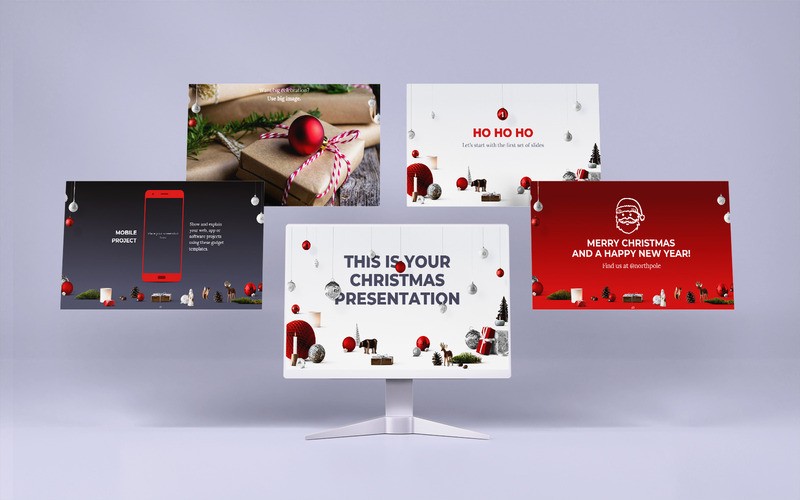 Christmas Google Slides Theme Template 23 Slides Version 2