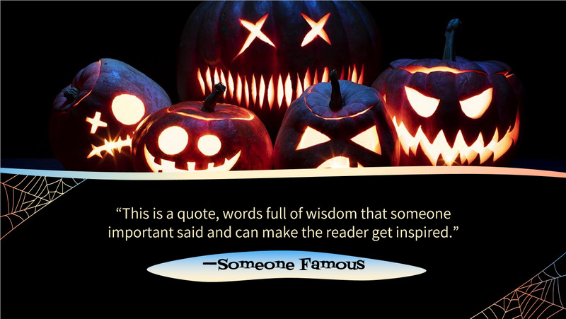Halloween Pumpkins Powerpoint Template 44 Slides - Features Image 2