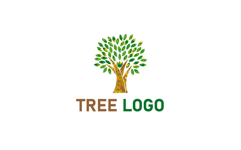 Modèle de conception de vecteur de logo d'arbre créatif - Caractéristiques de l’image 1