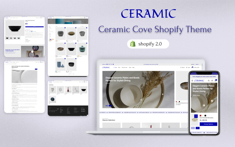 Keramische cove - Handgemaakt en Keramiek Shopify Thema - Features Image 1