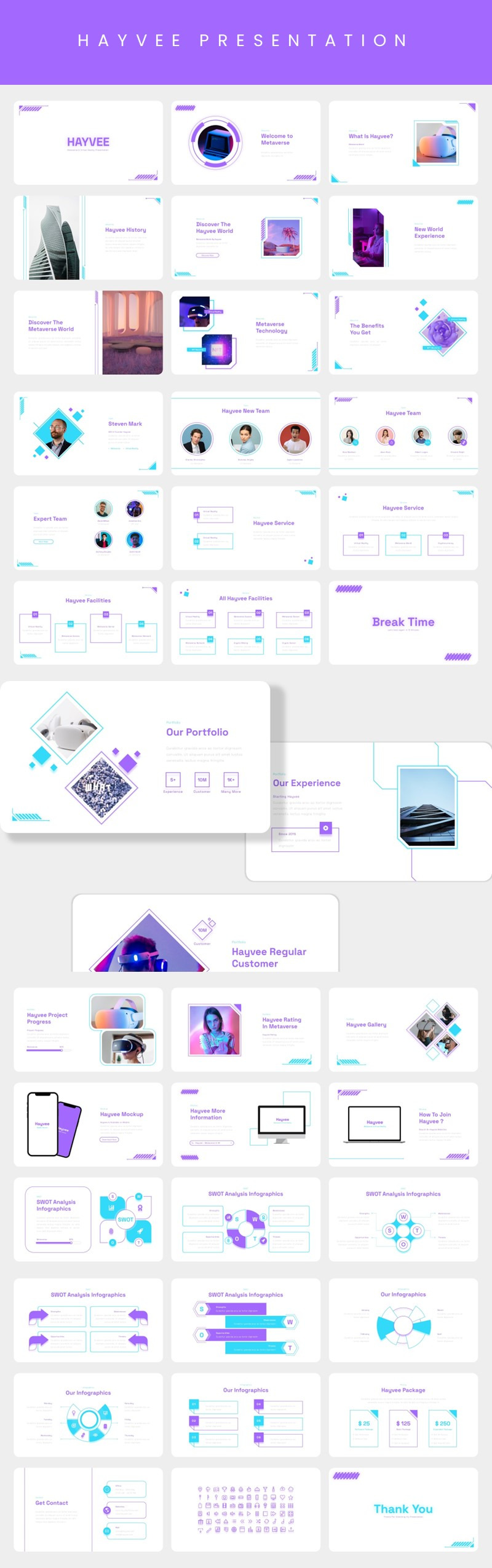 Hayvee - Metaverse ve Sanal Gerçeklik Google Slayt Şablonu - Features Image 1