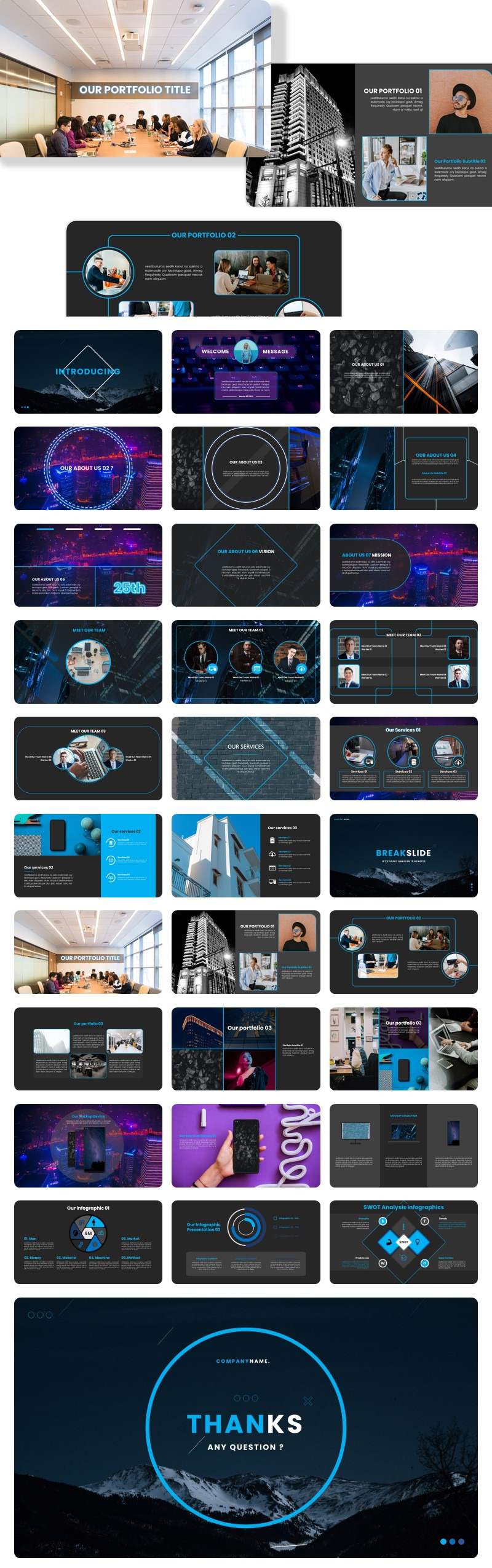 Introducing - Creative Business PowerPoint Template - Features Image 1
