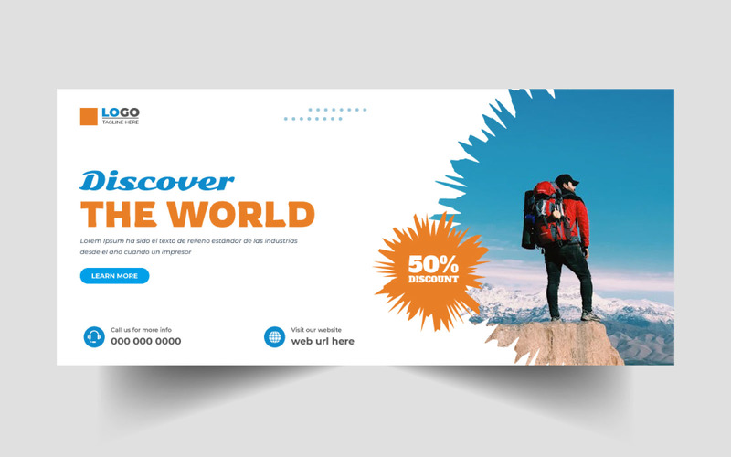 Tour and Travel Agency Facebook Cover Template Ver-3 - Features Image 1