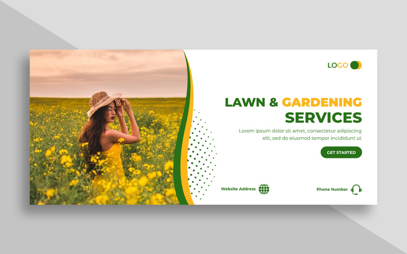 Gardening Services Social Media Facebook Cover Ver-1 - Features Image 1