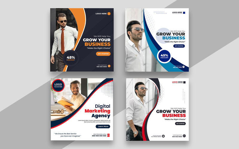 Digital Marketing Social Media Post Template Ver-11 - Features Image 1