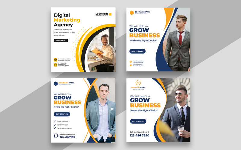 Digital Marketing Social Media Post Template Ver-13 - Features Image 1