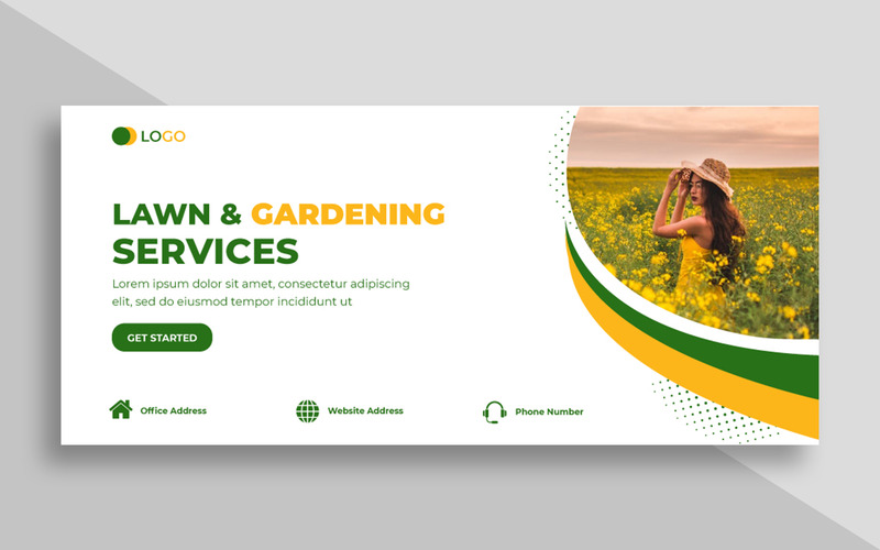 Gardening Services Social Media Facebook Cover Ver-2 - Features Image 1