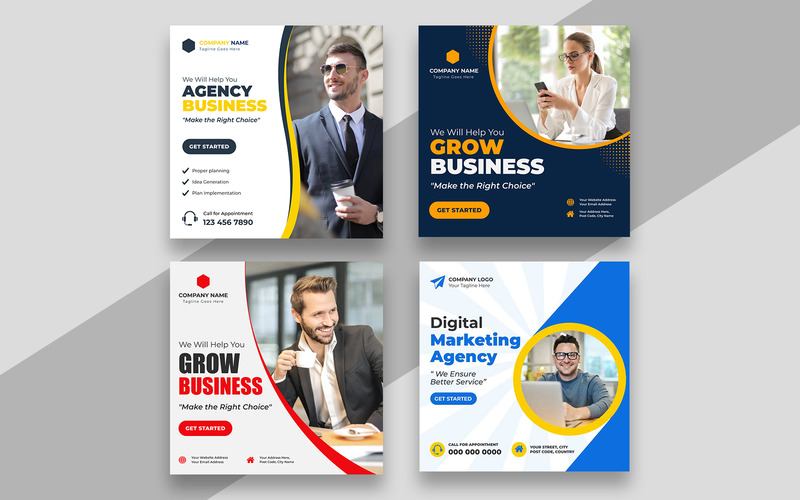 Digital Marketing Social Media Post Template Ver-14 - Features Image 1