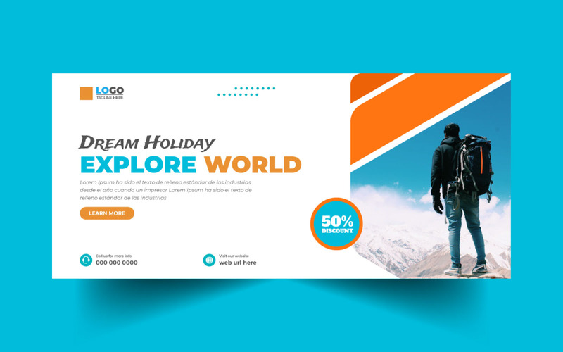 Tour and Travel Agency Facebook Cover Template Ver-6 - Features Image 1