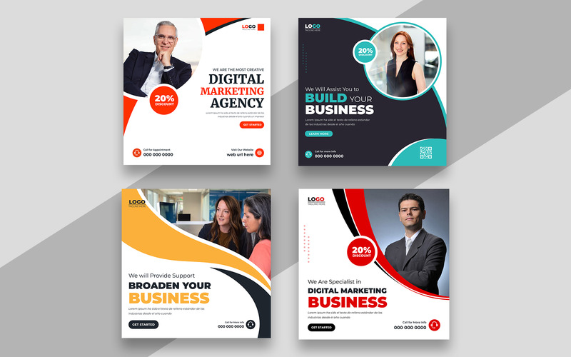 Digital Marketing Social Media Post Template Ver-25 - Features Image 1