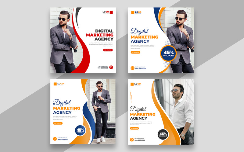 Digital Marketing Social Media Post Template Ver-5 - Features Image 1