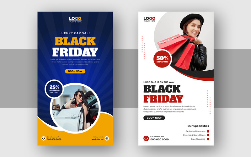 Black Friday Sale Social Media Story Template Ver-2 - Features Image 1