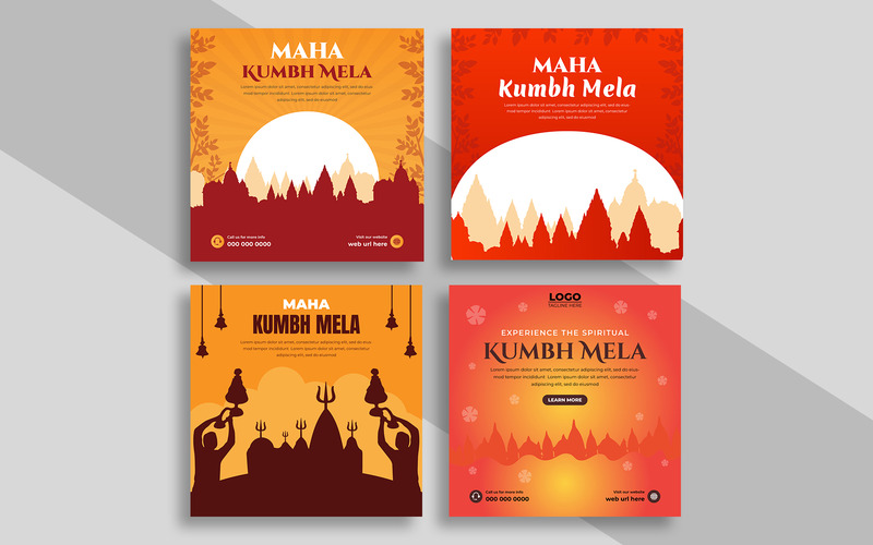 Kumbh Mela Social Media Post Banner Template Ver-1 - Features Image 1