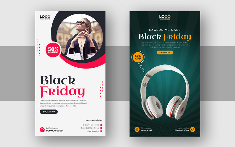 Black Friday Sale Social Media Story Template Ver-3 - Features Image 1