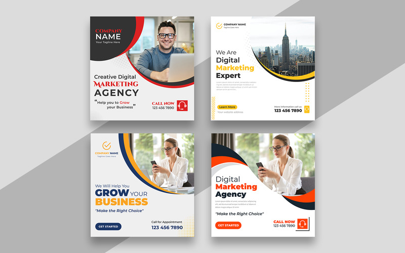 Digital Marketing Social Media Post Template Ver-17 - Features Image 1