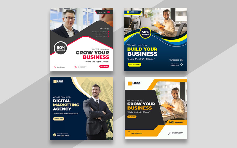 Digital Marketing Social Media Post Template Ver-1 - Features Image 1
