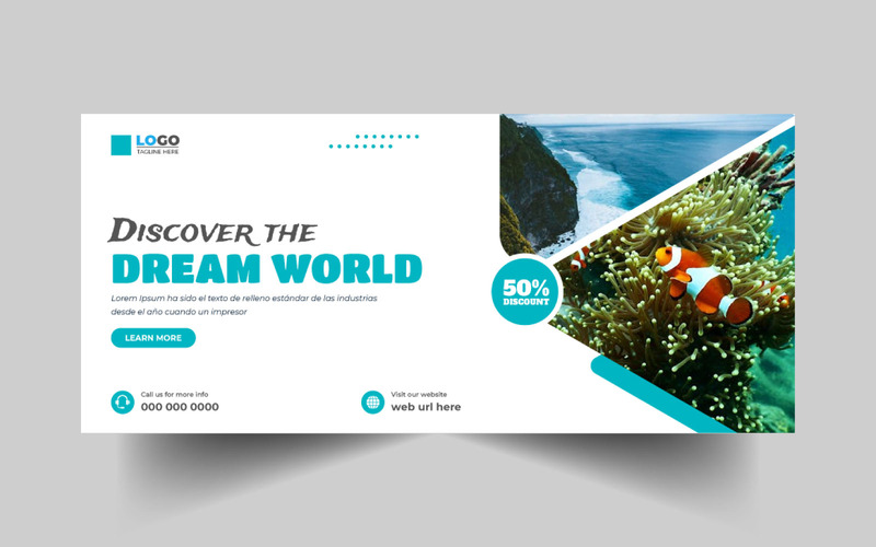 Tour and Travel Agency Facebook Cover Template Ver-7 - Features Image 1