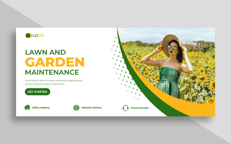 Gardening Services Social Media Facebook Cover Ver-3 - Features Image 1