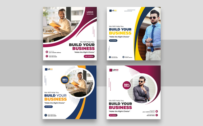 Digital Marketing Social Media Post Template Ver-8 - Features Image 1