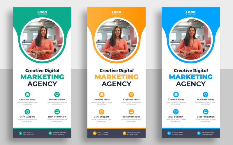 Business Rack Card or DL Flyer Template Ver-1 - Features Image 1