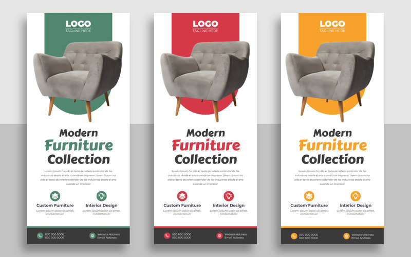 Meubelverkoopkaart of Dl-flyer sjabloon versie 1 - Features Image 1