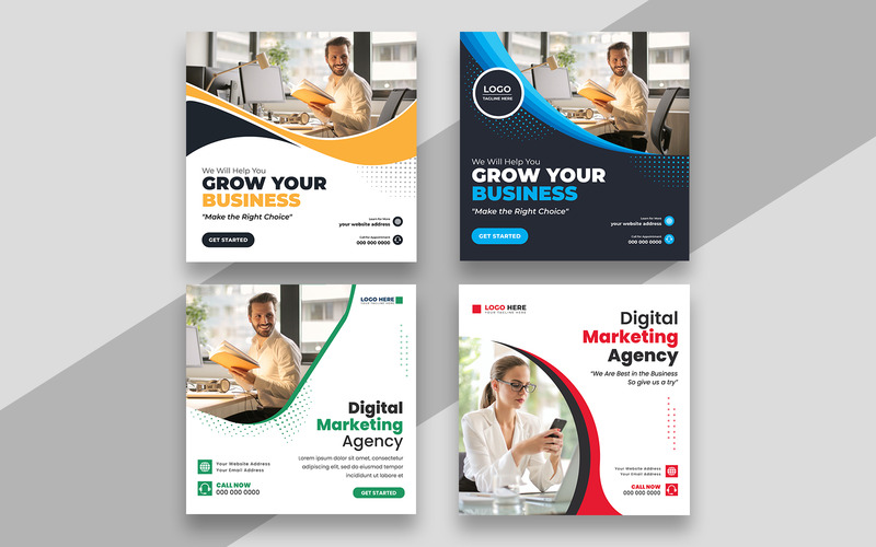 Digital Marketing Social Media Post Template Ver-12 - Features Image 1