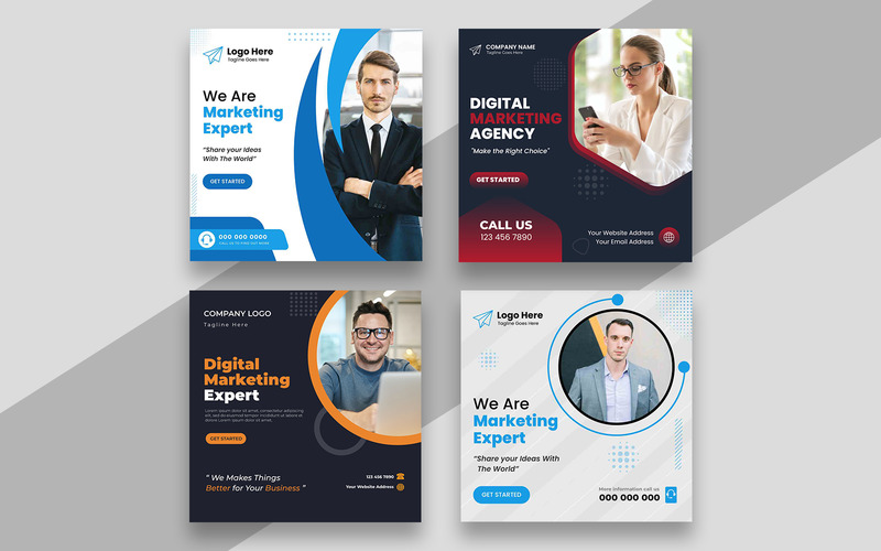 Digital Marketing Social Media Post Template Ver-16 - Features Image 1