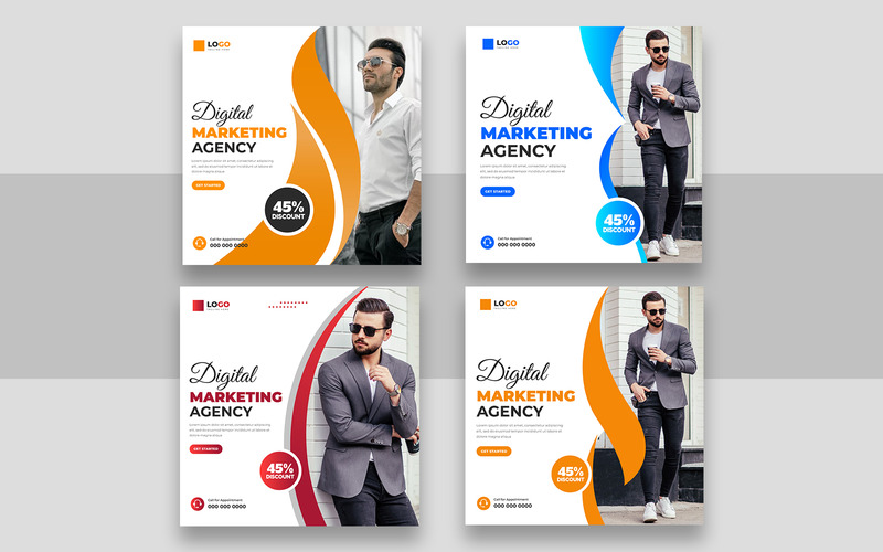 Digital Marketing Social Media Post Template Ver-6 - Features Image 1