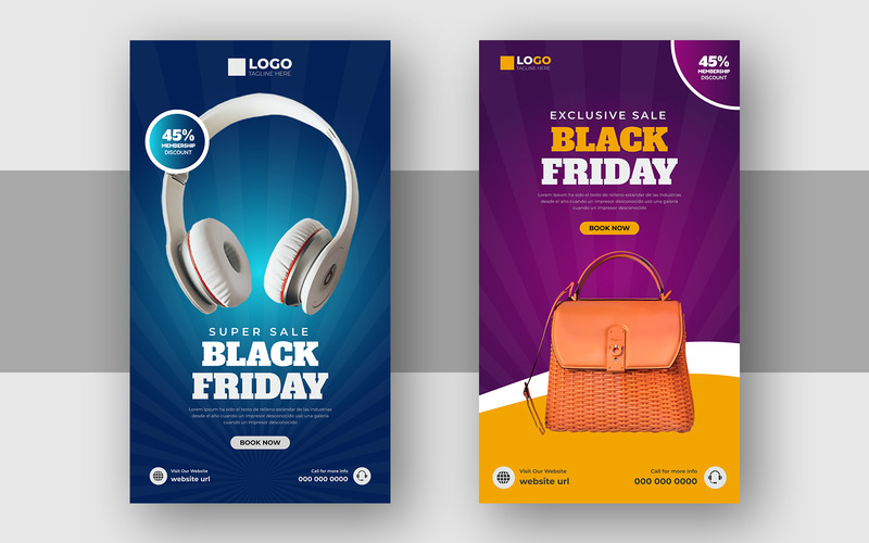 Black Friday Sale Social Media Story Template Ver-1 - Features Image 1