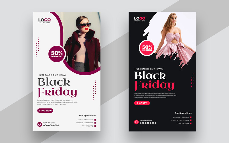 Black Friday Sale Social Media Story Template Ver-4 - Features Image 1