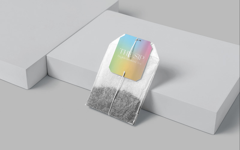 Customisable Tea Bag Mockup Product 253149 TemplateMonster