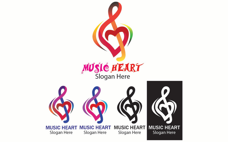 Music Heart For Logo Templates - Features Image 1