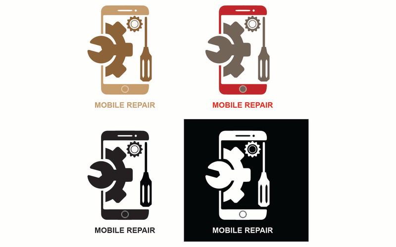 Modelos de logotipo para conserto de celular - Features Image 1
