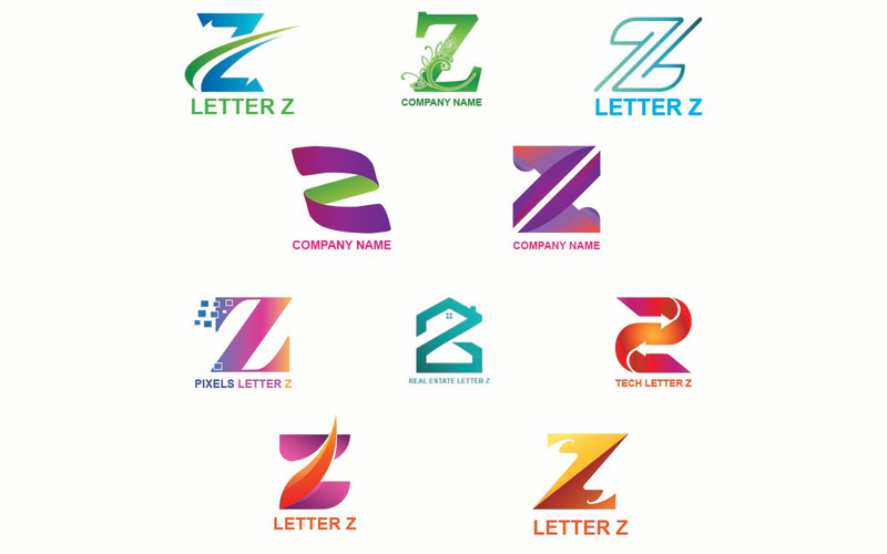 Plantilla de logotipo de letra Z para todas las empresas y marcas - Características Imagen 1