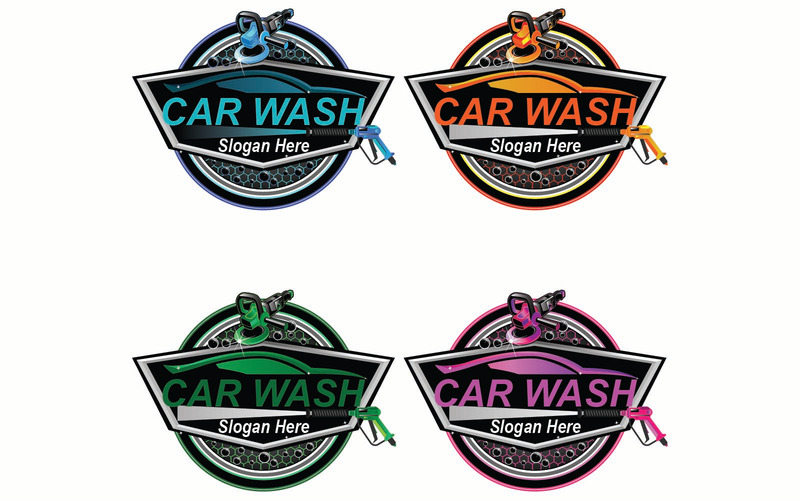 Modello di logo per autolavaggio e lucidatura - Caratteristiche Immagine 1