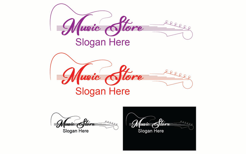 Modèles de logo de magasin de musique - Caractéristiques de l’image 1