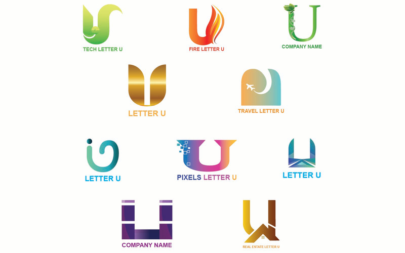 Plantilla de logotipo de letra U para todas las empresas y marcas - Características Imagen 1