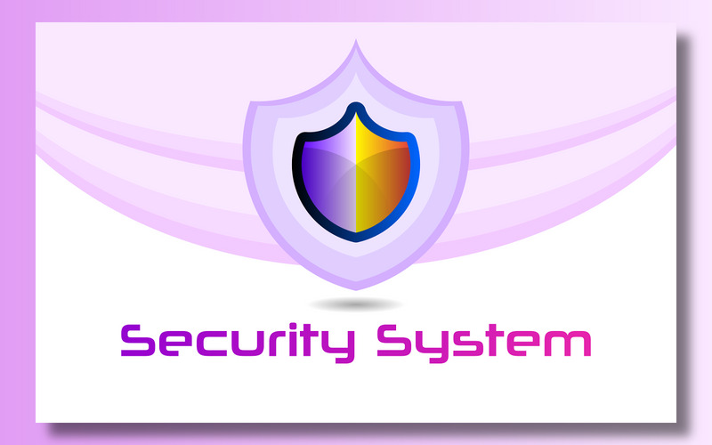 Sicherheitssystem-Logo mit farbigem Schild kostenlos - Eigenschaften Bild 1