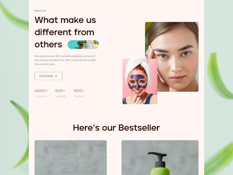 Cosmo Beauty salon and skin care products website template
