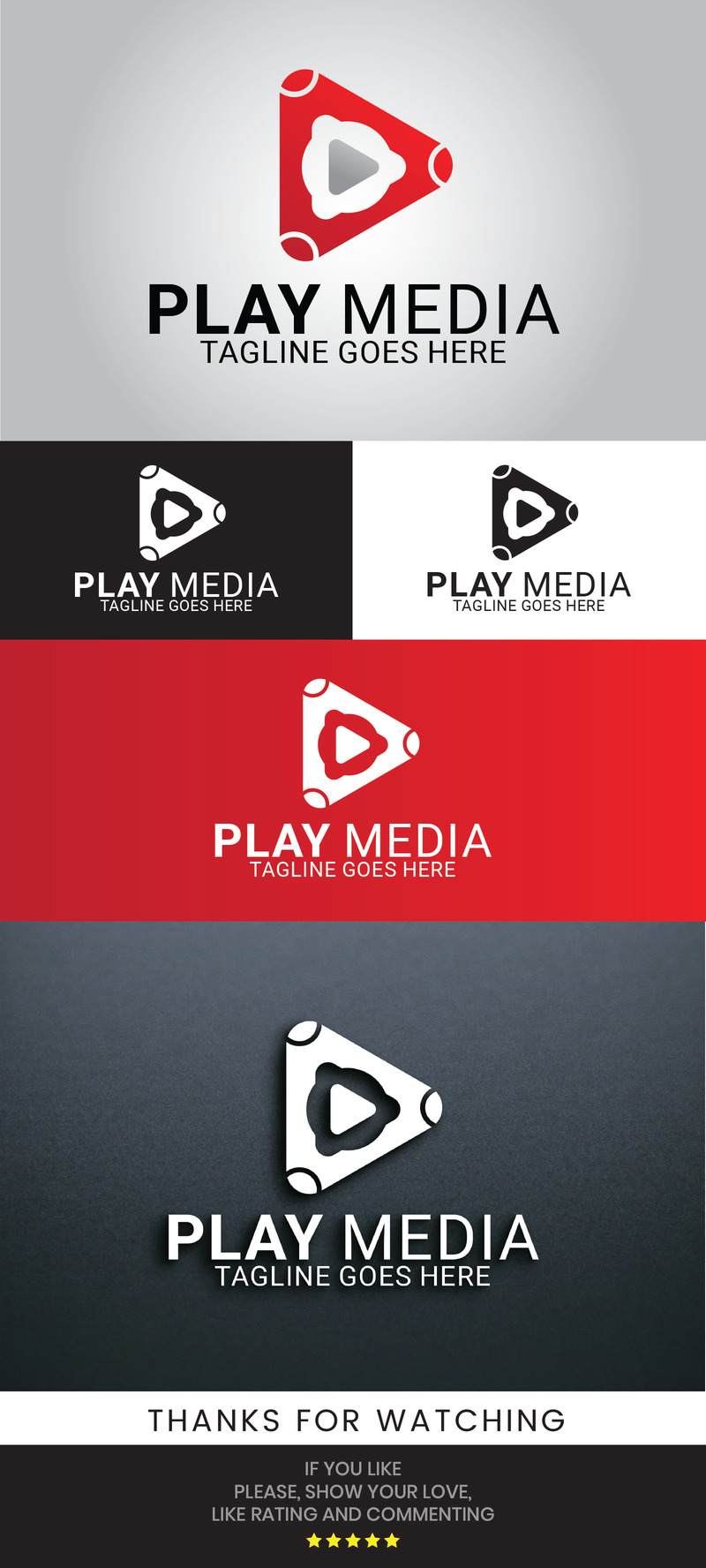 Modèle de conception de logo vectoriel d'entreprise de médias - Caractéristiques de l’image 1